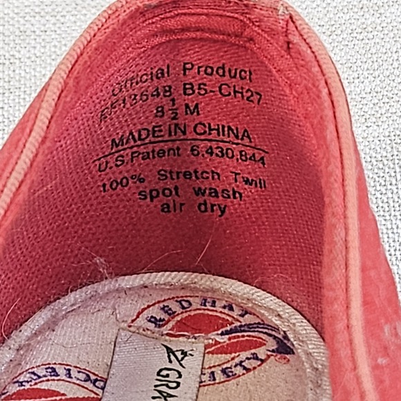 Grasshoppers By Keds Red Hat Society Polka Dot Slip-on Wedge Shoes Womens 8.5M - Picture 9 of 12